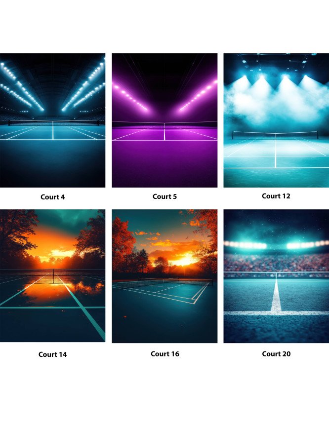 Tennis Customized Photo Paintings