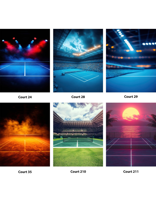 Tennis Fantasy Customized Photo Paintings on Canvas
