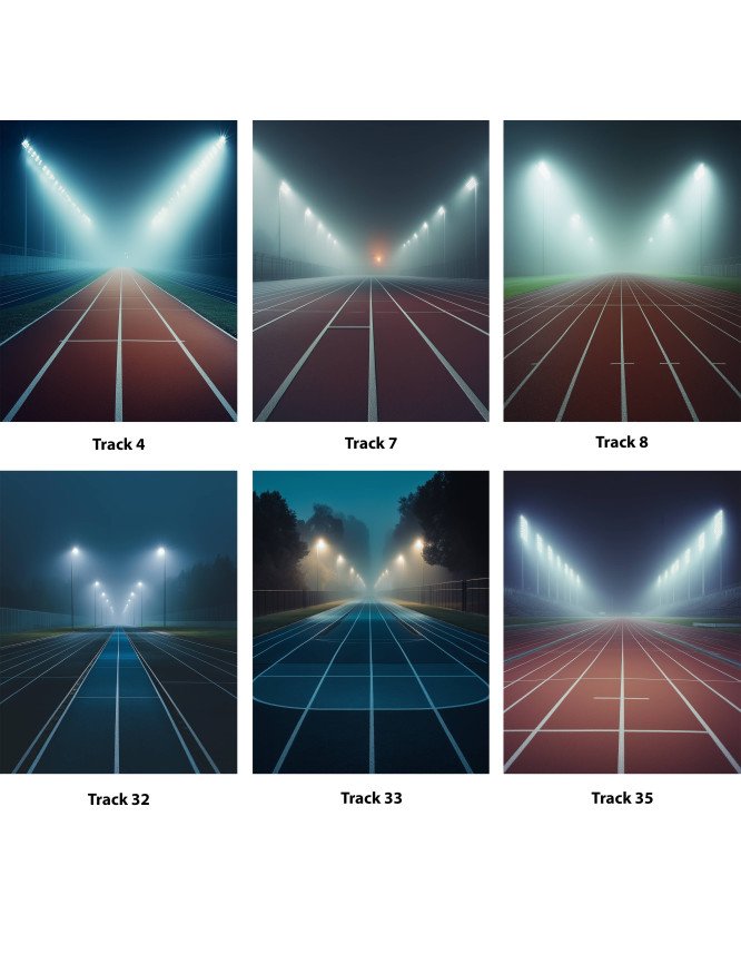 Track Stars Customized Photo Paintings Track Stars Customized Photo Paintings