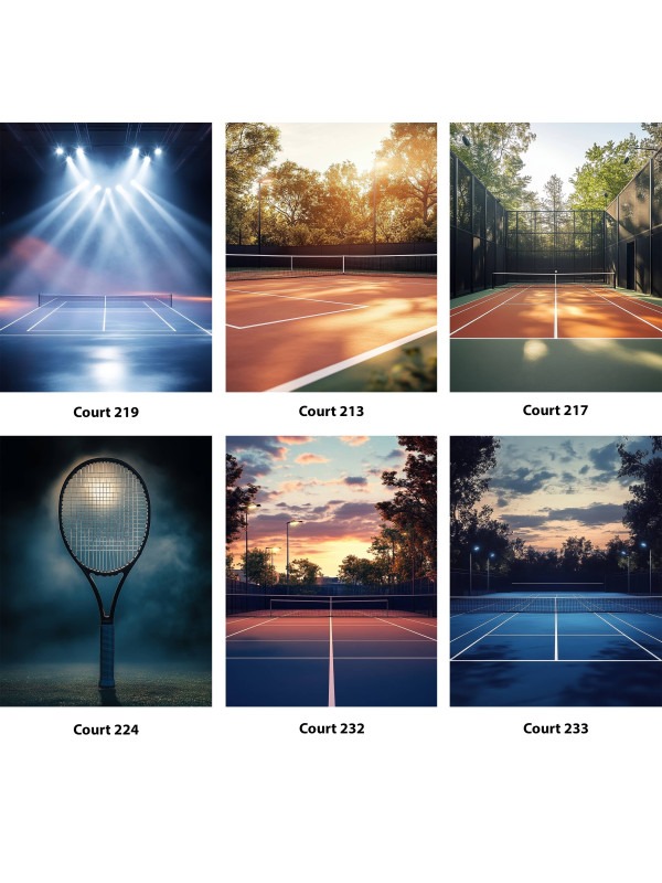 Tennis Fantasy Customized Photo Paintings on Canvas
