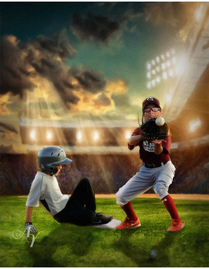 Baseball Star Customized Photo Paintings