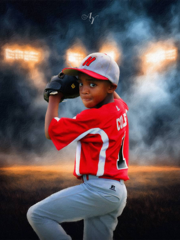 Baseball Star Customized Photo Paintings