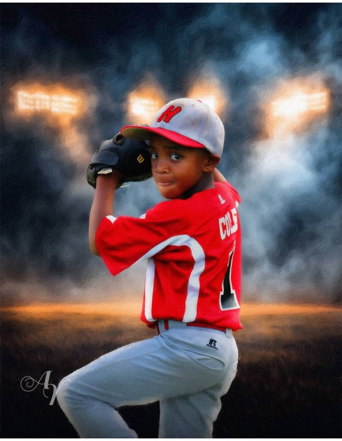 Baseball Star Customized Photo Paintings Baseball Star Customized Photo Paintings