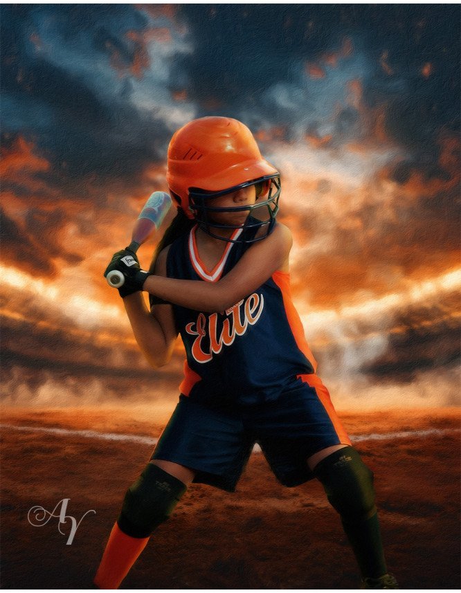 Baseball Star Customized Photo Paintings
