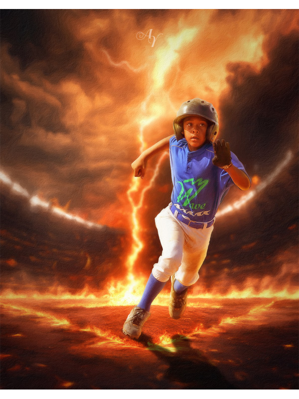 Baseball Star Keepsake Customized Photo Paintings