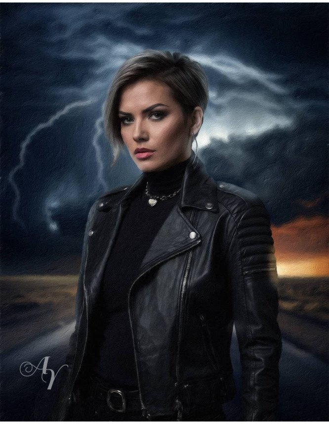 Adult Biker Customized Photo Paintings Adult Biker Customized Photo Paintings