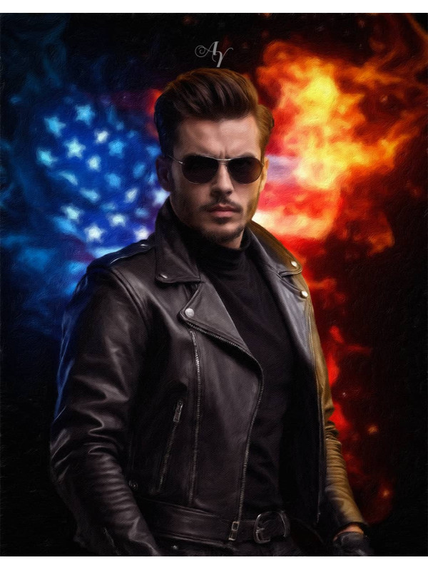 Adult Biker Customized Photo Paintings
