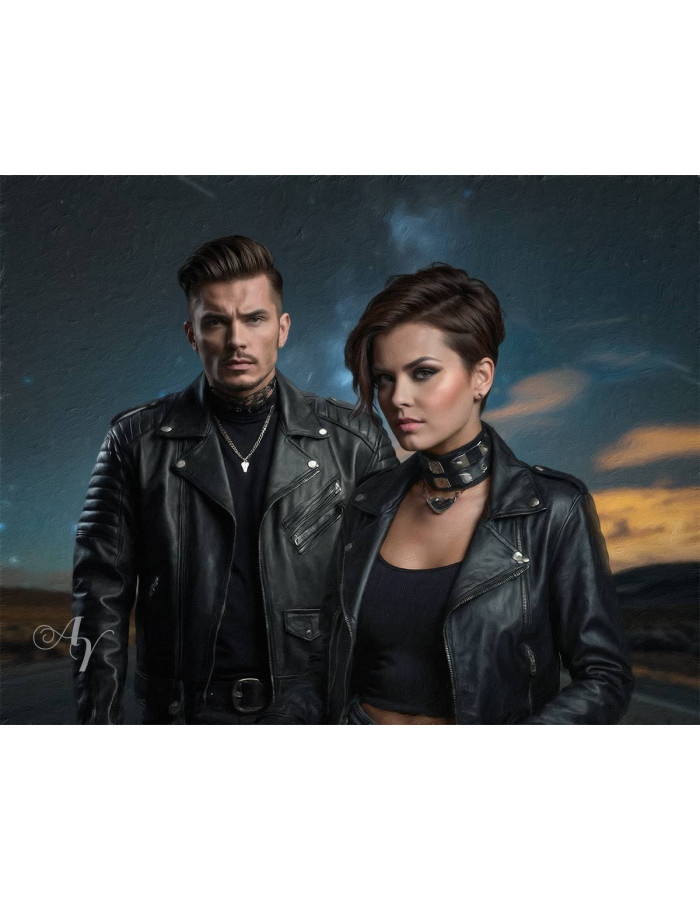 Adult Biker Customized Photo Paintings Adult Biker Customized Photo Paintings