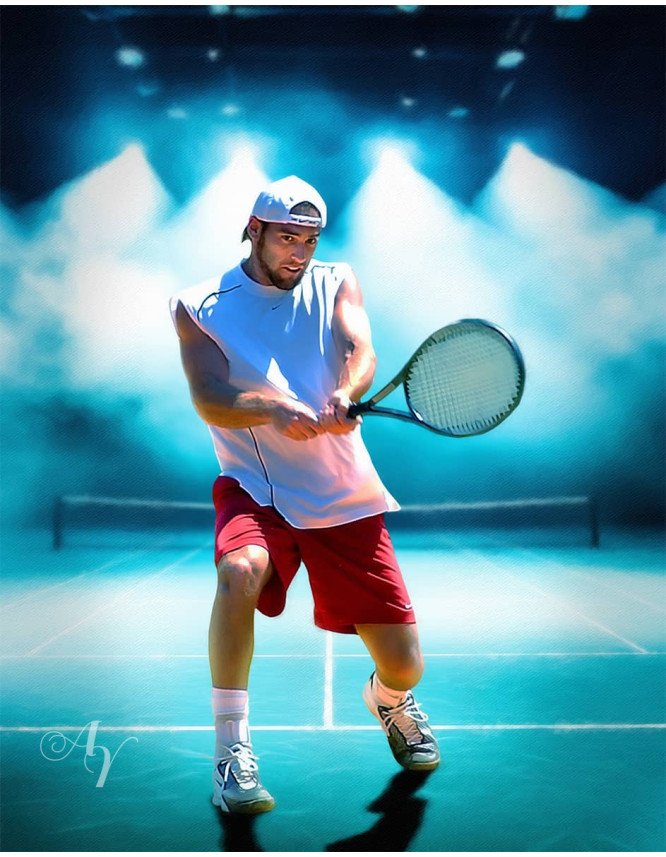Tennis Customized Photo Paintings Tennis Customized Photo Paintings