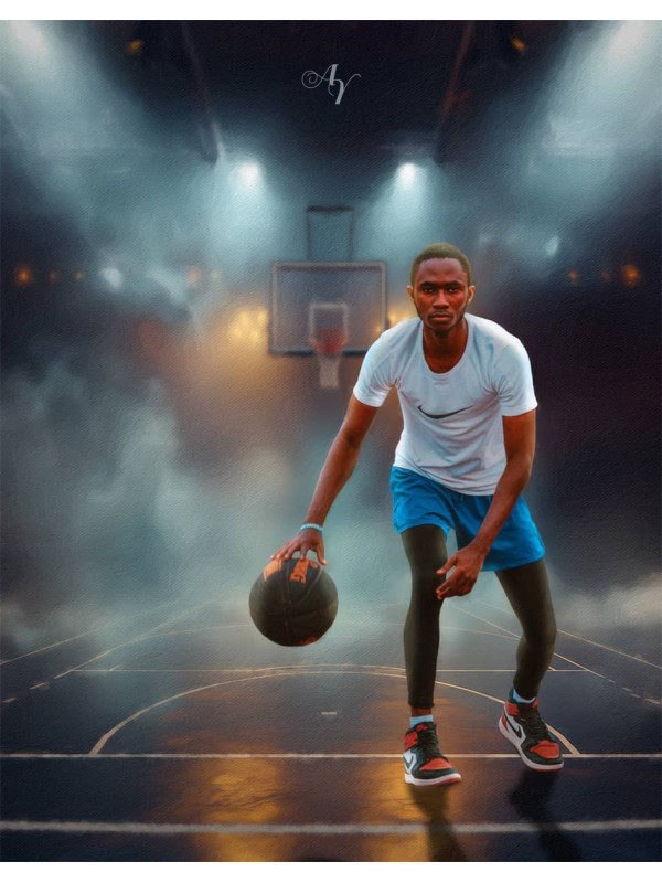 Basketball Star Customized Photo Paintings on Canvas