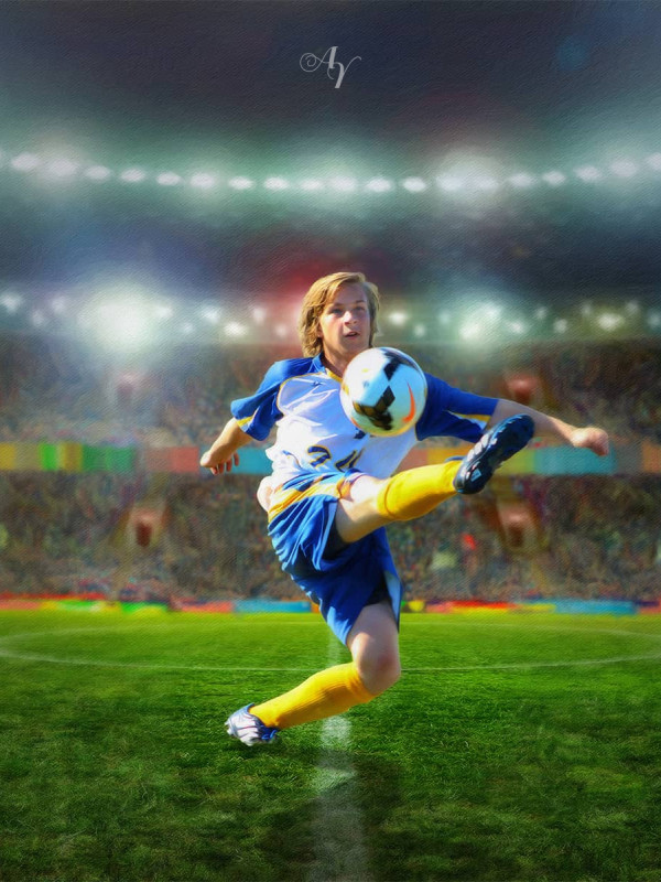 Soccer Star Customized Photo Paintings