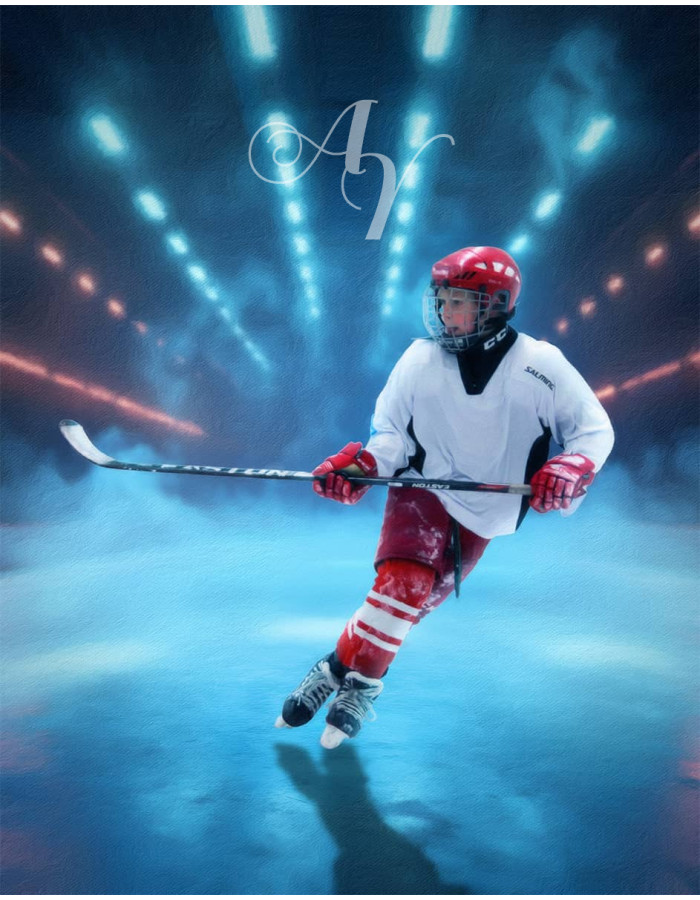 Ice Skating - Hockey Customized Photo Paintings Ice Skating - Hockey Customized Photo Paintings