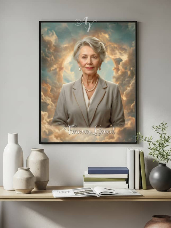Heavens  Gateway Memorial Customized Photo Paintings