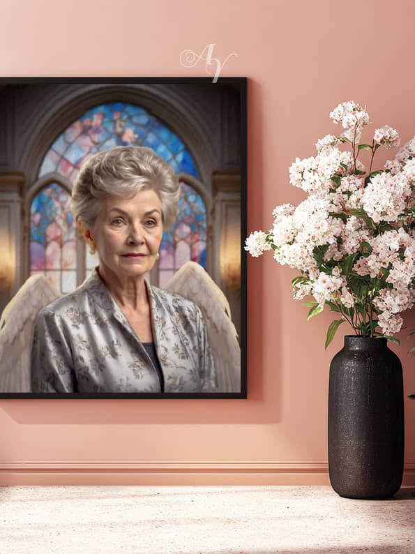 Stained Glass Memorial Customized Photo Paintings