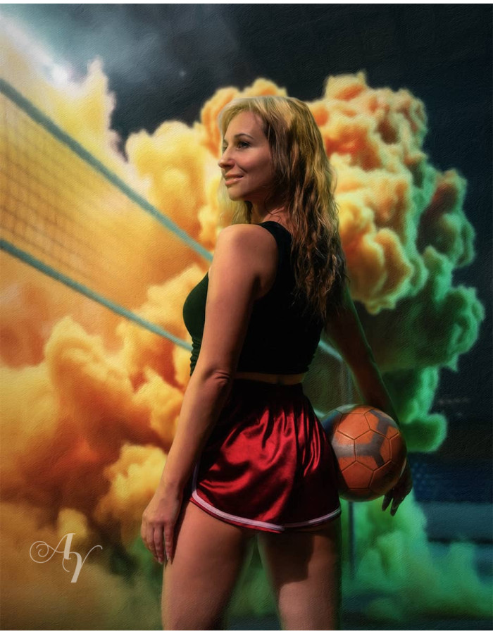 Volleyball Customized Photo Paintings Volleyball Customized Photo Paintings