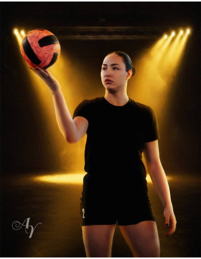 Volleyball Customized Photo Paintings Volleyball Customized Photo Paintings