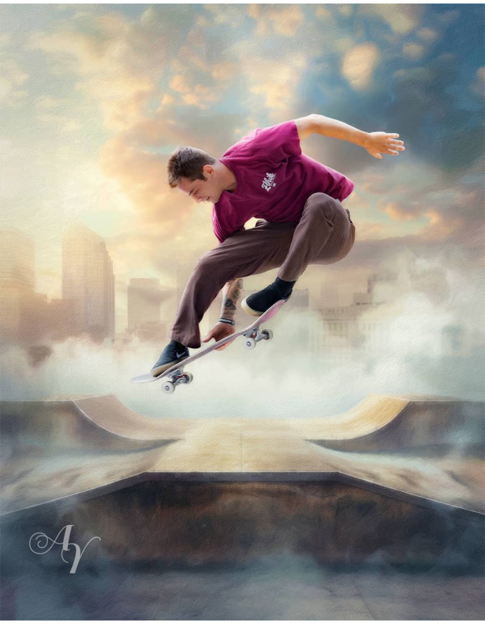 Skateboarding Customized Photo Paintings Skateboarding Customized Photo Paintings
