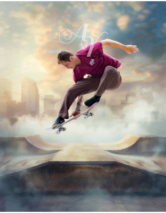 Skateboarding Customized Photo Paintings Skateboarding Customized Photo Paintings