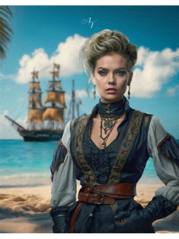 Adult Pirate Customized Photo Paintings