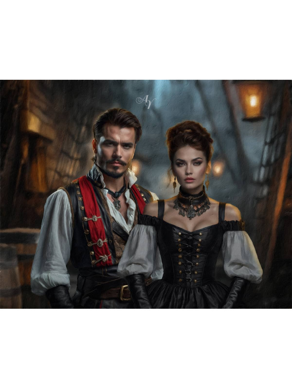 Adult Pirate Customized Photo Paintings