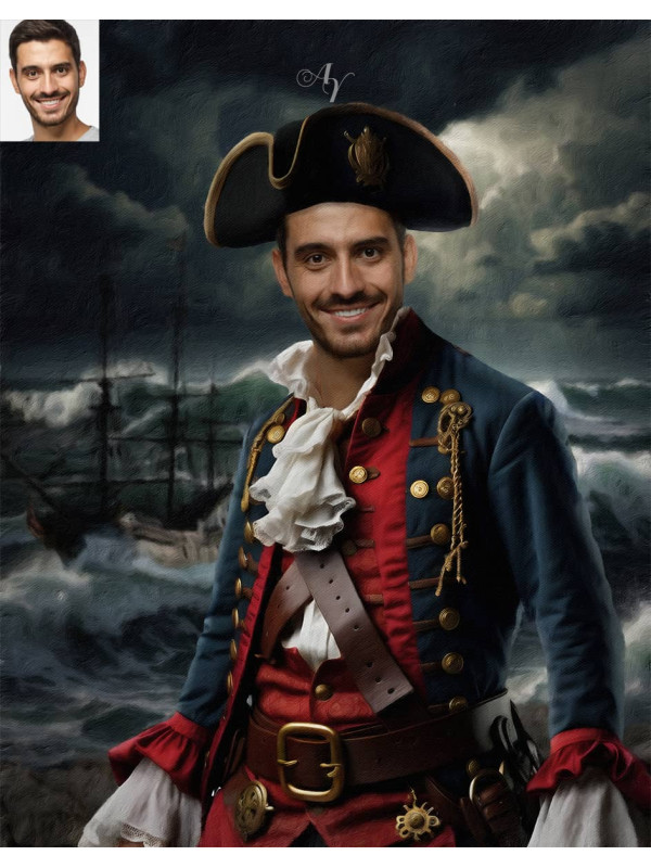 Adult Pirate Customized Photo Paintings