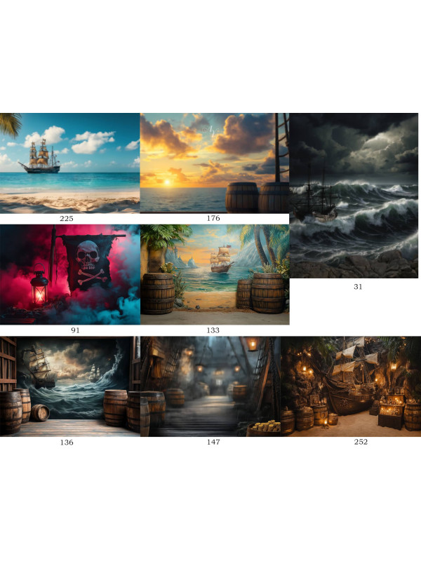 Adult Pirate Customized Photo Paintings