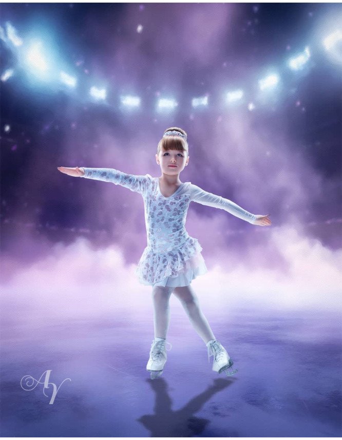 Ice Skating - Hockey Customized Photo Paintings