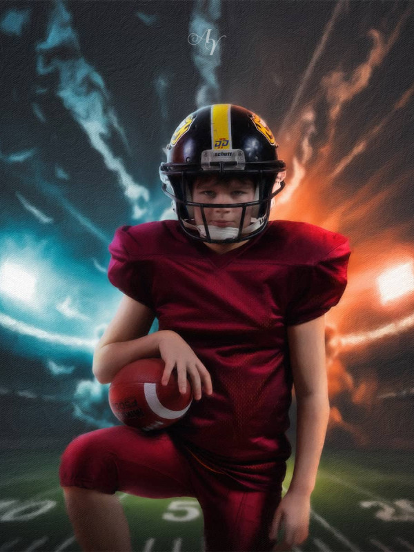Football Star Customized Photo Paintings