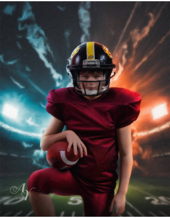 Football Star Customized Photo Paintings