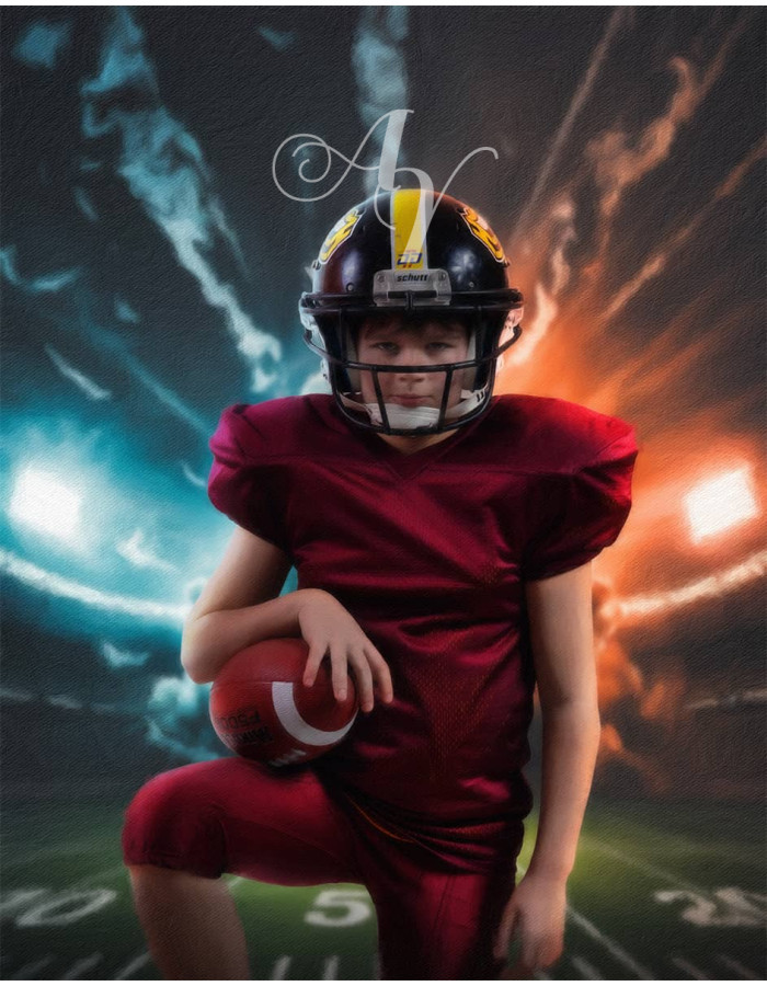 Football Star Customized Photo Paintings Football Star Customized Photo Paintings