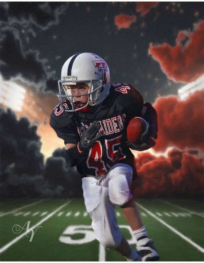 Football Star Customized Photo Paintings Football Star Customized Photo Paintings