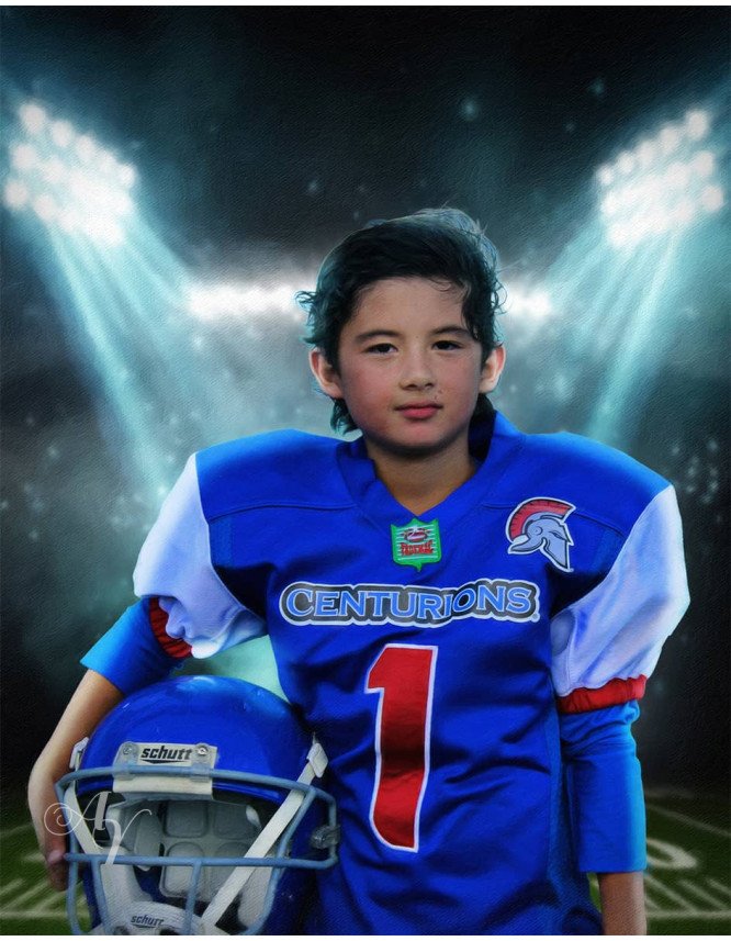 Football Star Customized Photo Paintings
