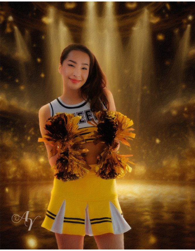 Cheerleader Stars Customized Photo Paintings