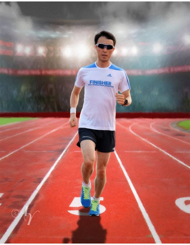 Track Stars Customized Photo Paintings