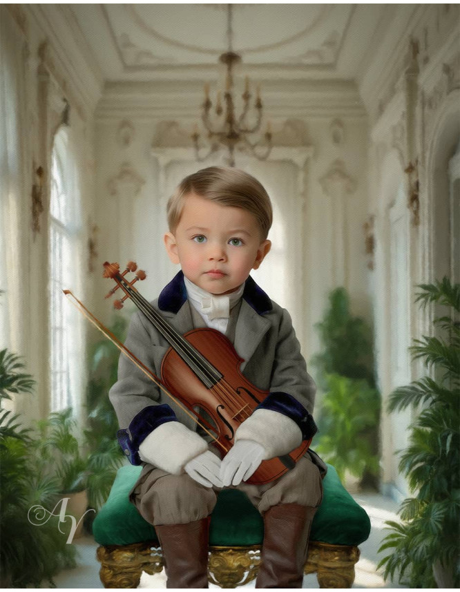 Victorian White Music Room Child Customized Photo Paintings Victorian White Music Room Child Customized Photo Paintings