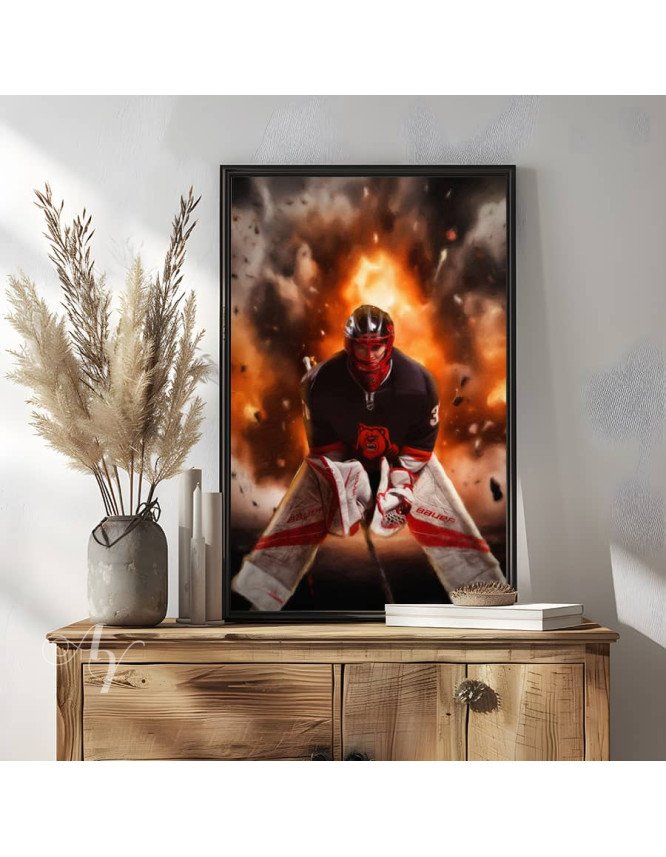 Ice Skating - Hockey Customized Photo Paintings Ice Skating - Hockey Customized Photo Paintings