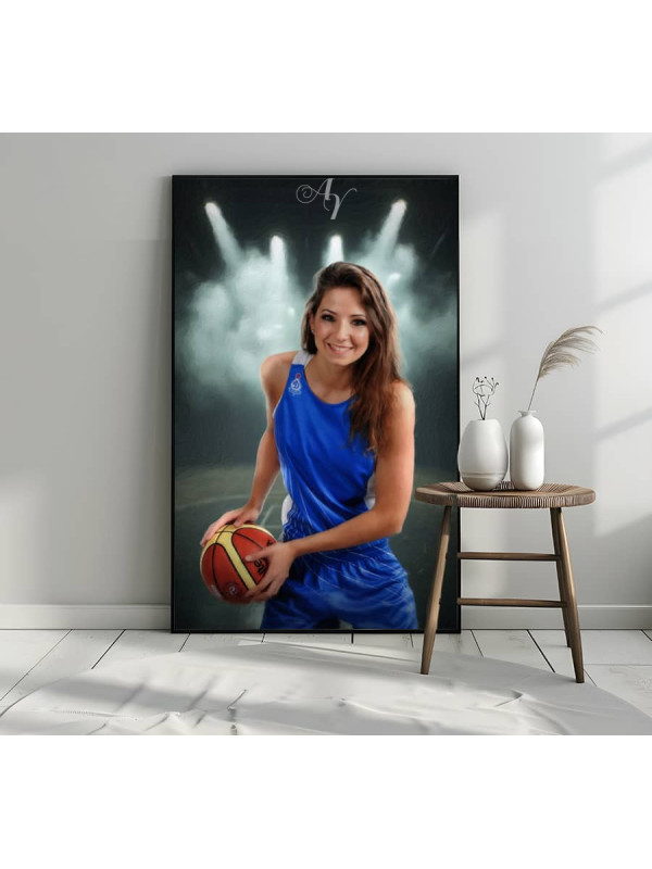Basketball Star Customized Photo Paintings on Canvas