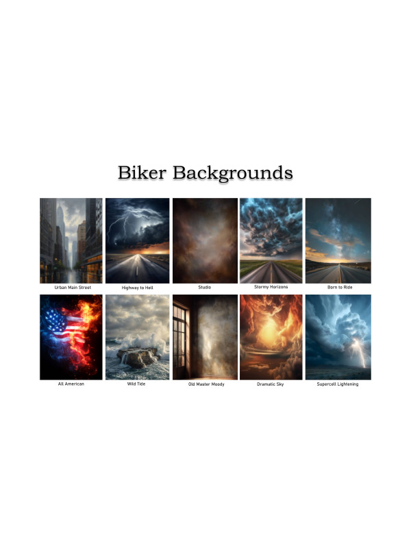 Adult Biker Customized Photo Paintings