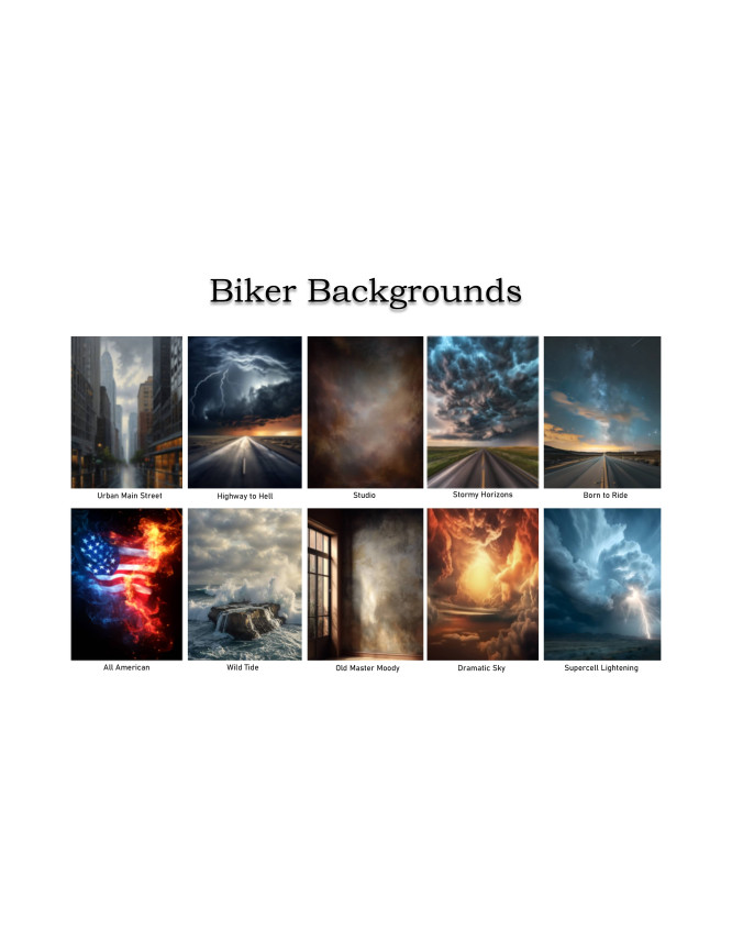 Adult Biker Customized Photo Paintings Adult Biker Customized Photo Paintings