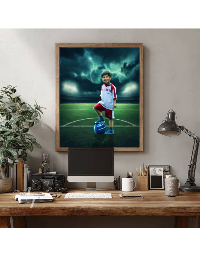 Soccer Star Customized Photo Paintings