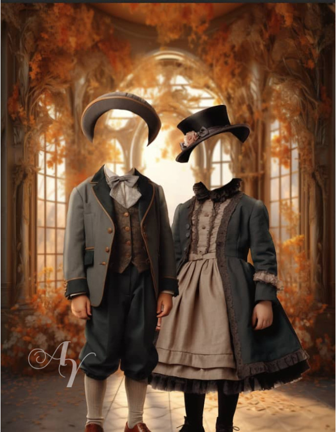 Victorian Atrium Child Customized Photo Paintings