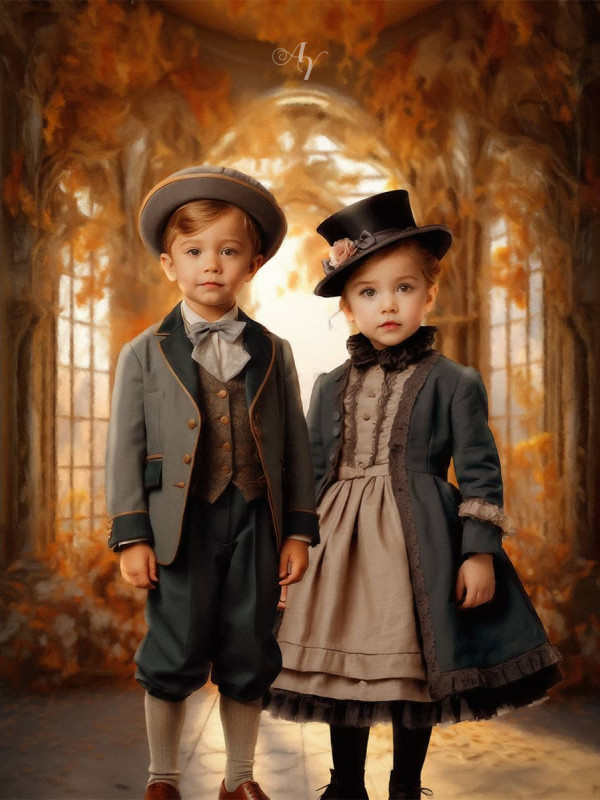 Victorian Atrium Child Customized Photo Paintings