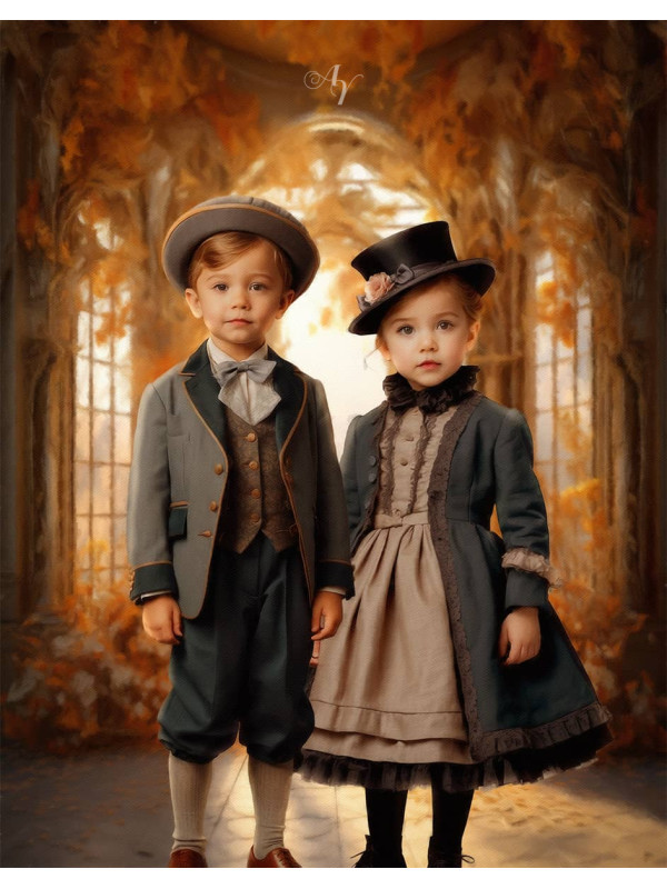 Victorian Atrium Child Customized Photo Paintings
