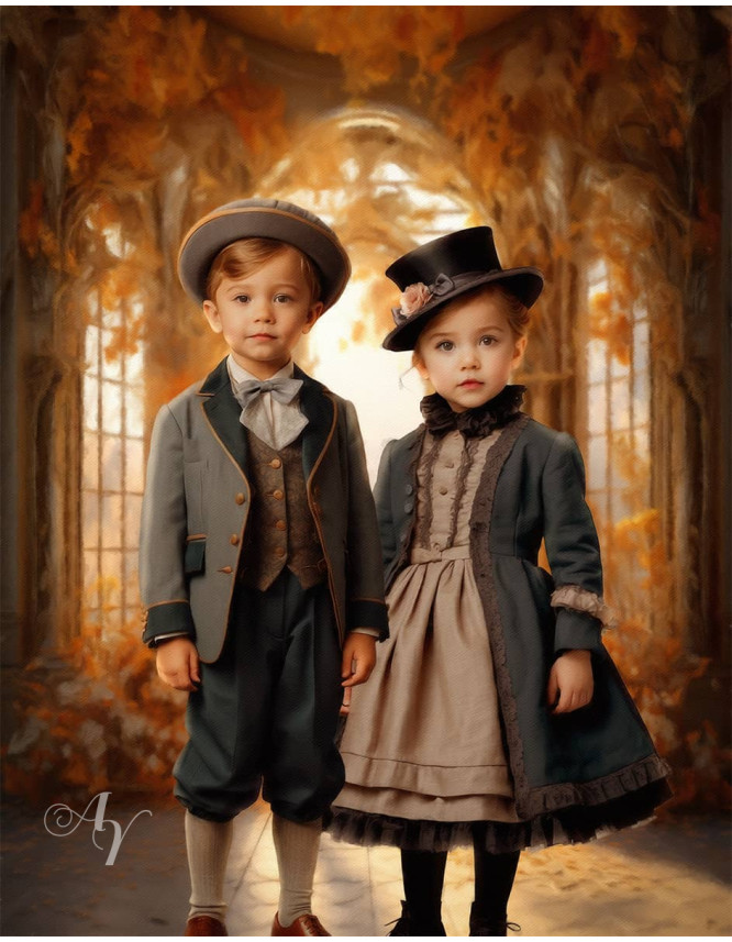 Victorian Atrium Child Customized Photo Paintings Victorian Atrium Child Customized Photo Paintings