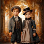 Victorian Atrium Child Customized Photo Paintings