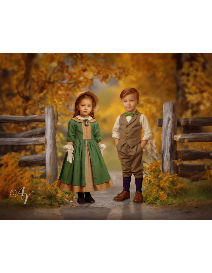 Victorian Autumn Splendor Child Customized Photo Paintings Victorian Autumn Splendor Child Customized Photo Paintings