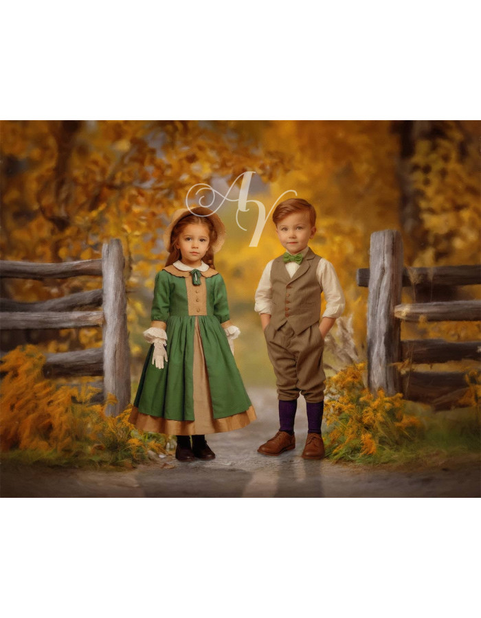 Victorian Autumn Splendor Child Customized Photo Paintings Victorian Autumn Splendor Child Customized Photo Paintings