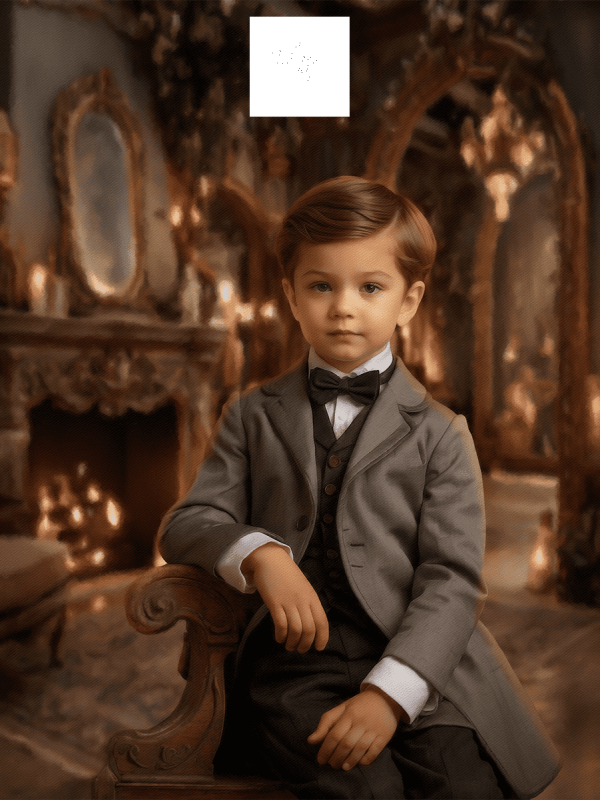 Victorian Great Room Child Customized Photo Paintings