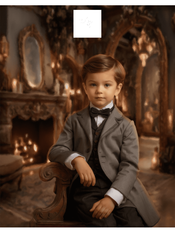 Victorian Great Room Child Customized Photo Paintings