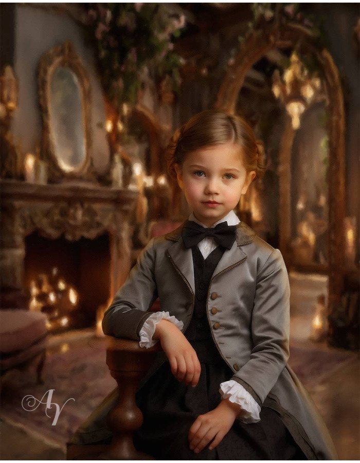 Victorian Great Room Child Customized Photo Paintings Victorian Great Room Child Customized Photo Paintings